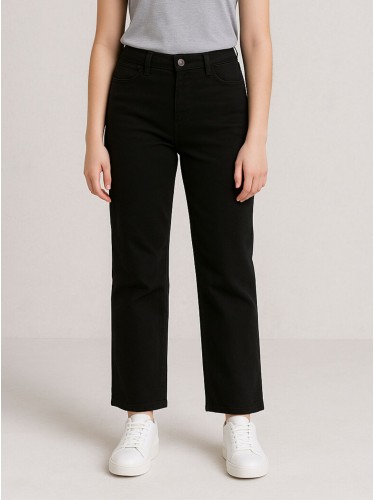 بنطلون جينز محير بناتي عريض