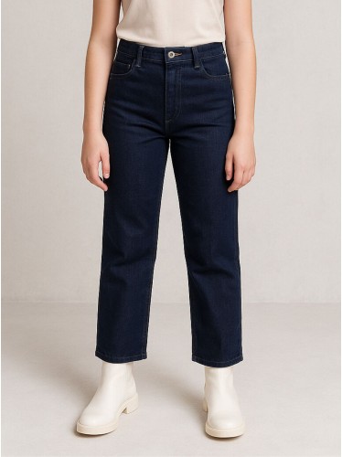 بنطلون جينز محير بناتي عريض