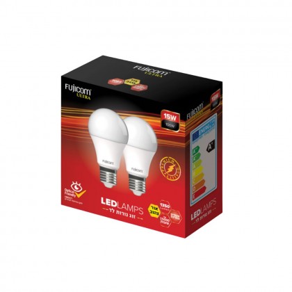 زوج لمبات ليد 15 واط أبيض - فوجي كوم