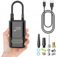 منفاخ عجلات السيارة والدراجة والكرات محمول وذكي ببطارية قابلة للشحن مع شاشة رقمية - Car Air Pump atj-8466