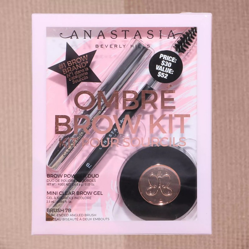 Anastasia Beverly Hills Ombre Kit TAUPE Brow Defining Powder Set - مجموعة العناية بالحواجب 3 قطع من أنستازيا لون بني رمادي