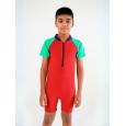ملابس أطفال للسباحة لون أخضر و أحمر وكحلي