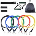 Power resistance bands set-مجموعة الحبال المطاطية للتمارين الرياضية