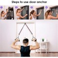 Power resistance bands set-مجموعة الحبال المطاطية للتمارين الرياضية