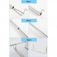 Aluminum wall-mounted clothes hanger-ستاند تعليق الملابس