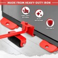 Easy Move Tool For Moving Your Furniture-مجموعة ادوات متحركة سهلة النقل من 5 قطع، نظام نقل ورفع الاثاث الثقيل