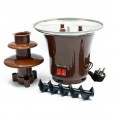 Chocolate Fondue Fountain-نافورة شوكولاتة فوندو صغيرة حرارية كهربائية