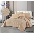 طقم لحاف صيفي (6 قطع) حجم مزوج من ضمرة JERUSALEM 03 لون بيج