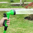 Expandable Five Meters Water Hose 30m-خرطوم ماء قابل للتمدد مزود بفوهة ضخ الماء  لون أخضر