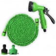 Expandable Five Meters Water Hose 30m-خرطوم ماء قابل للتمدد مزود بفوهة ضخ الماء  لون أخضر