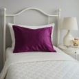 غطاء وسادة ستان لون بنفسجي