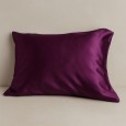 غطاء وسادة ستان لون بنفسجي