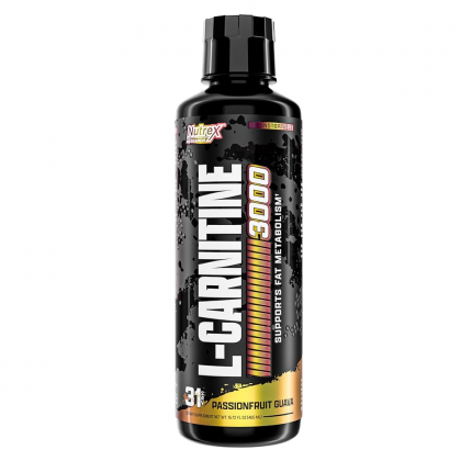 Nutrex Research Liquid Carnitine 3000 Suppoert Fat Metabolism 480ml Passionfruit Guava