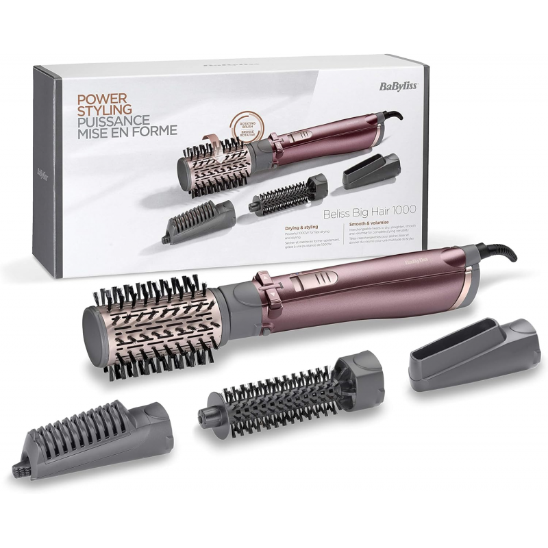 BaByliss AS960E hair styling tool Hot air brush Warm Rose gold