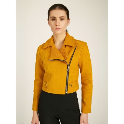 جاكيت شتوي للنساء لون كموني