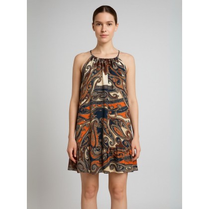 فستان قصير للنساء ملون