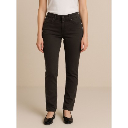 بنطال كتان للنساء لون أسود