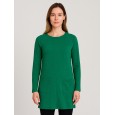 بلوزة صوف طويلة للنساء لون أخضر