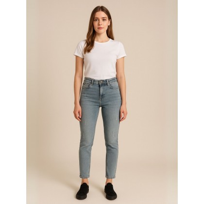 بنطال جينز للنساء لون أزرق