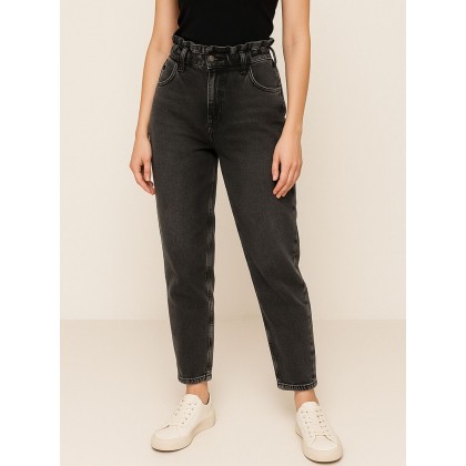 بنطال جينز للنساء لون رمادي