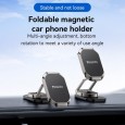 yesido magnet holder c222 حامل جوال مغناطيسي قوي 6 مغناطيس بتصميم معدني فخم يثبت على تابلو السيارة