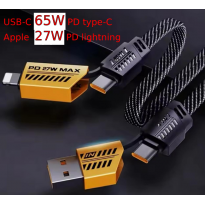 كابل 2*2 لأجهزة آيفون وتايب سي وشواحن USB و PD