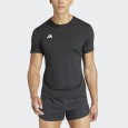 adidas Mens' Adizero Essentials Running Tee - Black