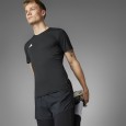 adidas Mens' Adizero Essentials Running Tee - Black