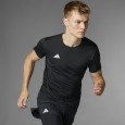 adidas Mens' Adizero Essentials Running Tee - Black