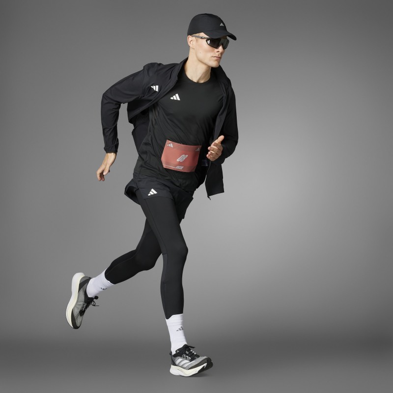 adidas Mens' Adizero Essentials Running Tee - Black
