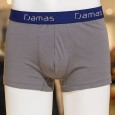 بوكسر داخلي من داماس للرجال لون رمادي
