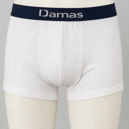 بوكسر قطني من داماس للرجال لون أبيض