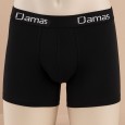 بوكسر داخلي من داماس للرجال لون أسود