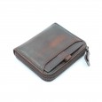 محفظة جلد للرجال لون بني11*10 سم
