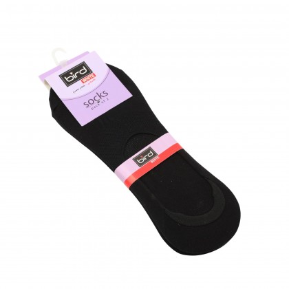 جوارب مخفية قطن بيرد من bird (2 زوجين) للنساء لون أسود