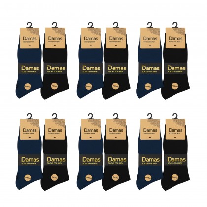 جوارب مُعطرة قصيرة الطول من Damas (12 زوج) للرجال بألوان متعددة