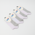 جوارب سوكت قصيرة الطول من 2way (4 أزواج) للاطفال بألوان متعددة
