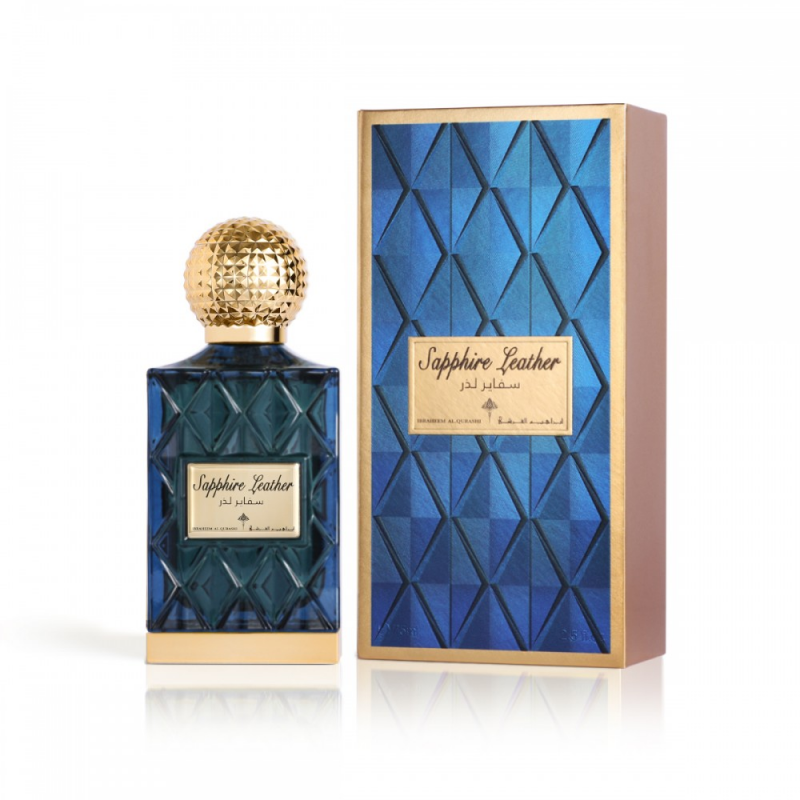 Sapphire Leather EDP by IBRAHIM AL QURASHI For Unisex 75ml