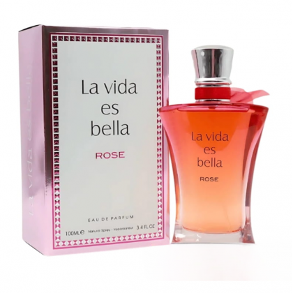 La Vida Es Bella Rose EDP by Fragrance World For Women 100ml
