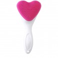 فرشاة تنظيف الوجه المصنوعة من السيليكون على شكل قلب