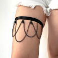 اكسسوار للفخذ للنساء لون أسود