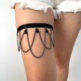 اكسسوار للفخذ للنساء لون أسود