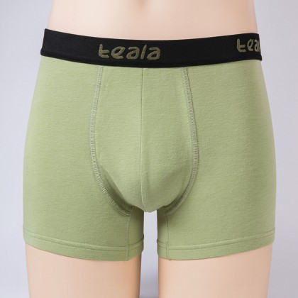 بوكسر قطن رجالي لون زيتي عدد 1