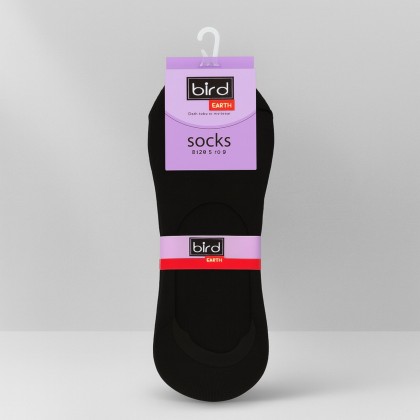 جوارب مخفية قطن بيرد من bird (2 زوجين) للنساء لون أسود
