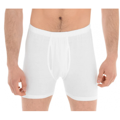 شورت داخلي قطن 100% أبيض