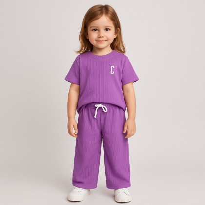 بيجامة صيفية للنساء لون بنفسجي