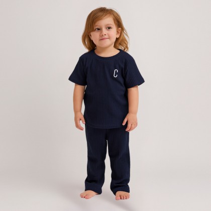 بيجامة صيفية للنساء لون كحلي