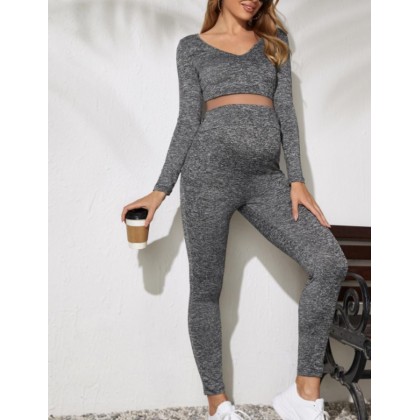 بيجامة للحوامل لون رمادي