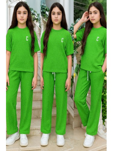 بيجامة صيفية للنساء لون أخضر