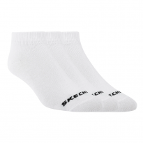 Skechers Womens (36-41) 3 Pairs Socks - White